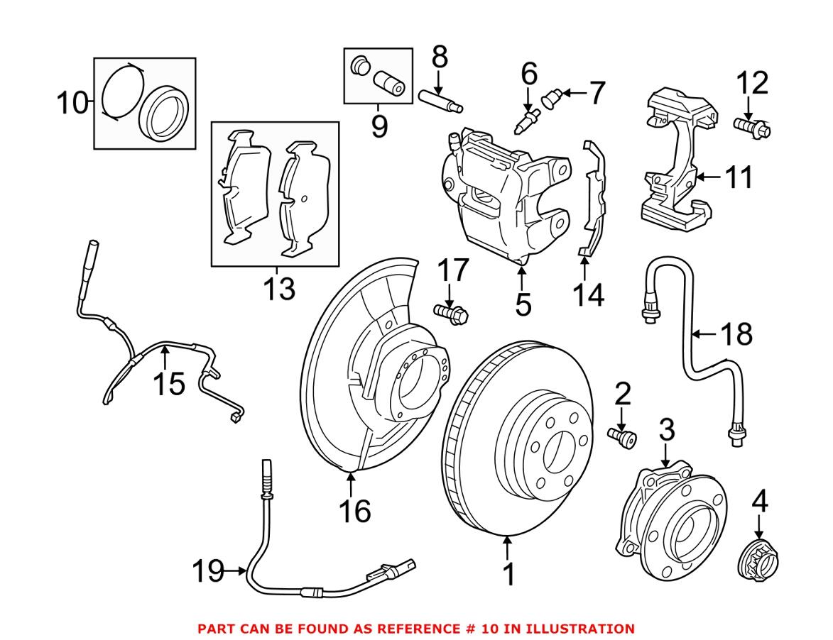 BMW Disc Brake Caliper Rebuild Kit - Front (Set) (302mm) 34111163647